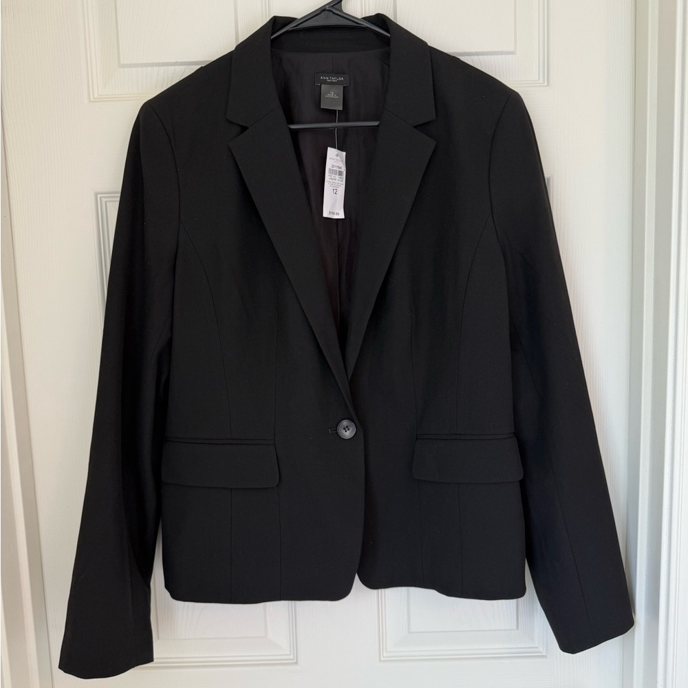 NWT Ann Taylor Classic Black Blazer